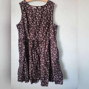 Retrolicious Black and White Bat Print Dress